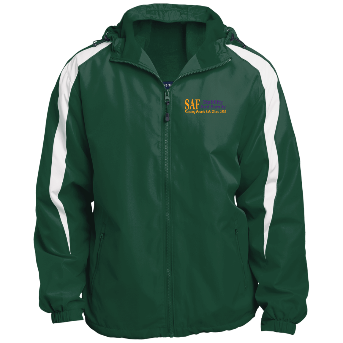 SAF - Fleece Lined Colorblocked Hooded Jacket