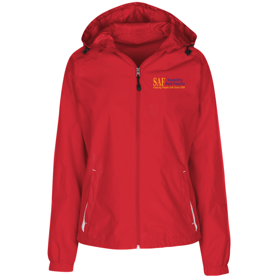 SAF - Ladies' Jersey-Lined Hooded Windbreaker