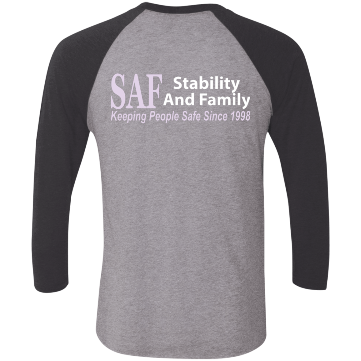 SAF - Tri-Blend 3/4 Sleeve Raglan T-Shirt