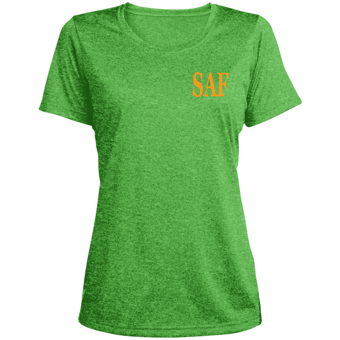 SAF - Ladies' Heather Scoop Neck Performance Tee