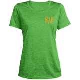 SAF - Ladies' Heather Scoop Neck Performance Tee
