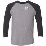 SAF - Tri-Blend 3/4 Sleeve Raglan T-Shirt