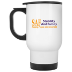 SAF - White Travel Mug