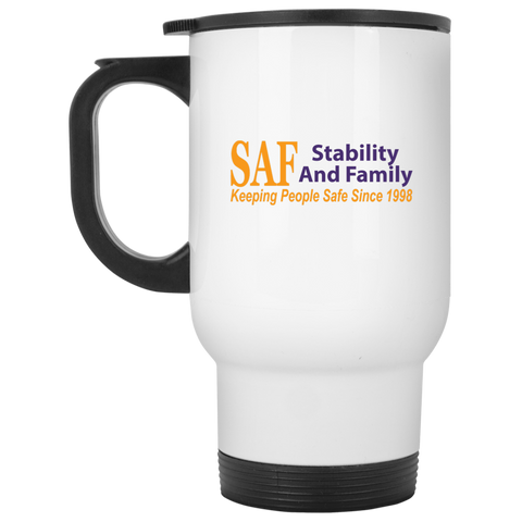 SAF - White Travel Mug
