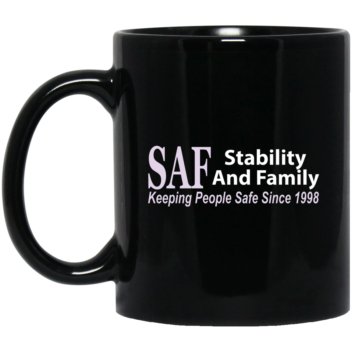 SAF - 11 oz. Black Mug