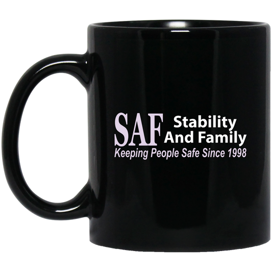 SAF - 11 oz. Black Mug