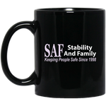 SAF - 11 oz. Black Mug