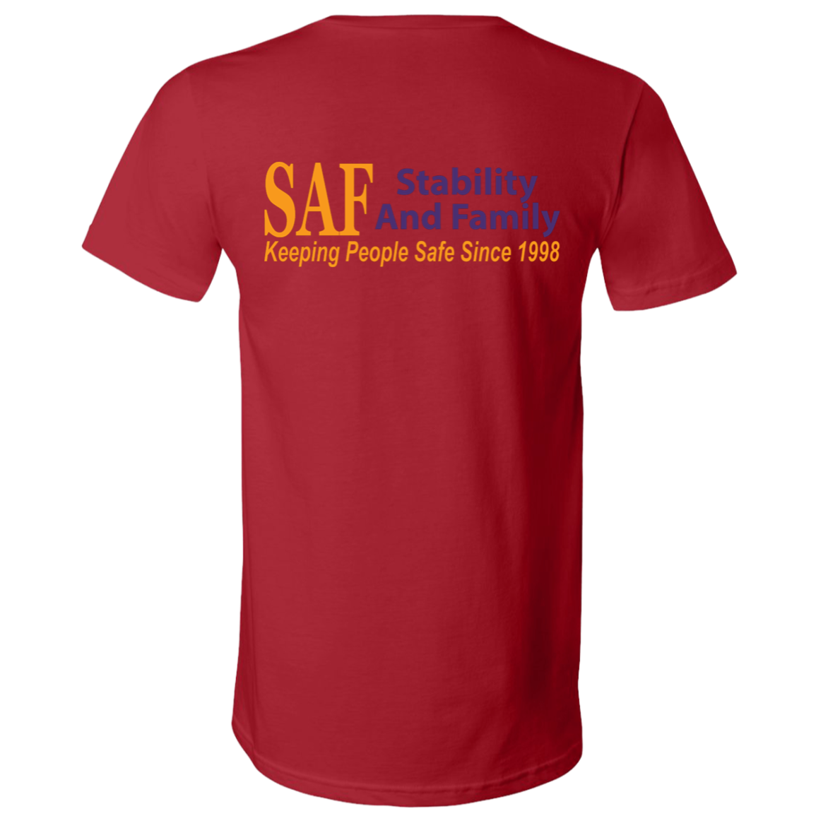 SAF - Unisex Jersey SS V-Neck T-Shirt