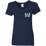 SAF - Ladies' 5.3 oz. V-Neck T-Shirt