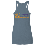 SAF - Ladies' Triblend Racerback Tank