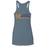 SAF - Ladies' Triblend Racerback Tank