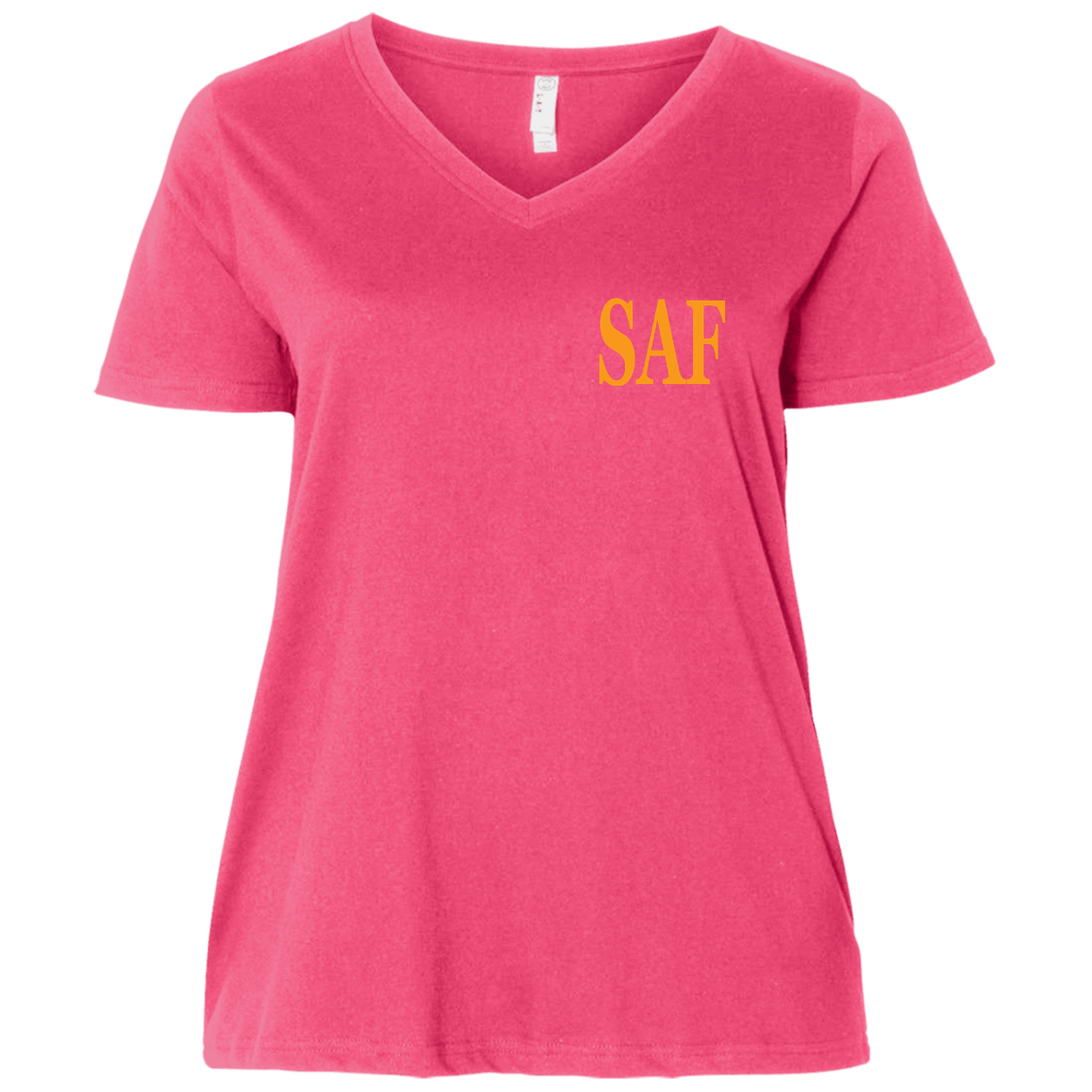 SAF - Ladies' Curvy V-Neck T-Shirt