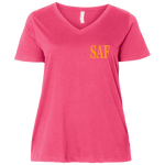 SAF - Ladies' Curvy V-Neck T-Shirt