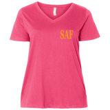 SAF - Ladies' Curvy V-Neck T-Shirt