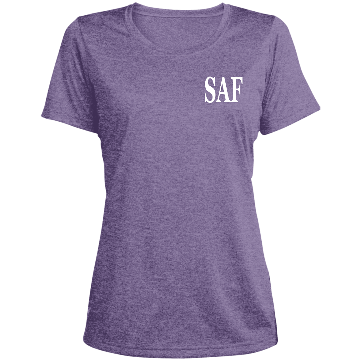 SAF - Ladies' Heather Scoop Neck Performance Tee