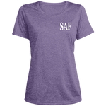 SAF - Ladies' Heather Scoop Neck Performance Tee