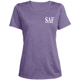 SAF - Ladies' Heather Scoop Neck Performance Tee