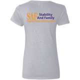 SAF - Ladies' 5.3 oz. V-Neck T-Shirt
