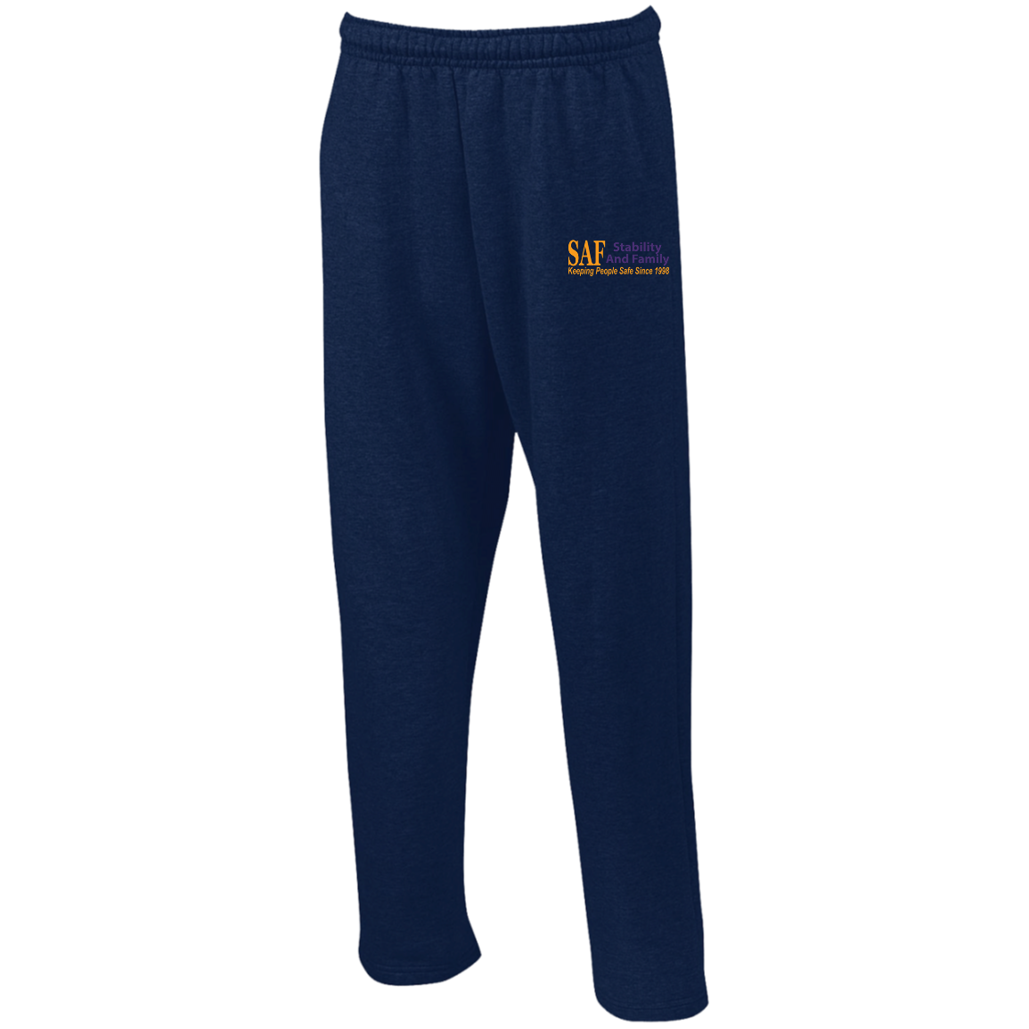 SAF - Unisex Open Bottom Sweatpants with Pockets