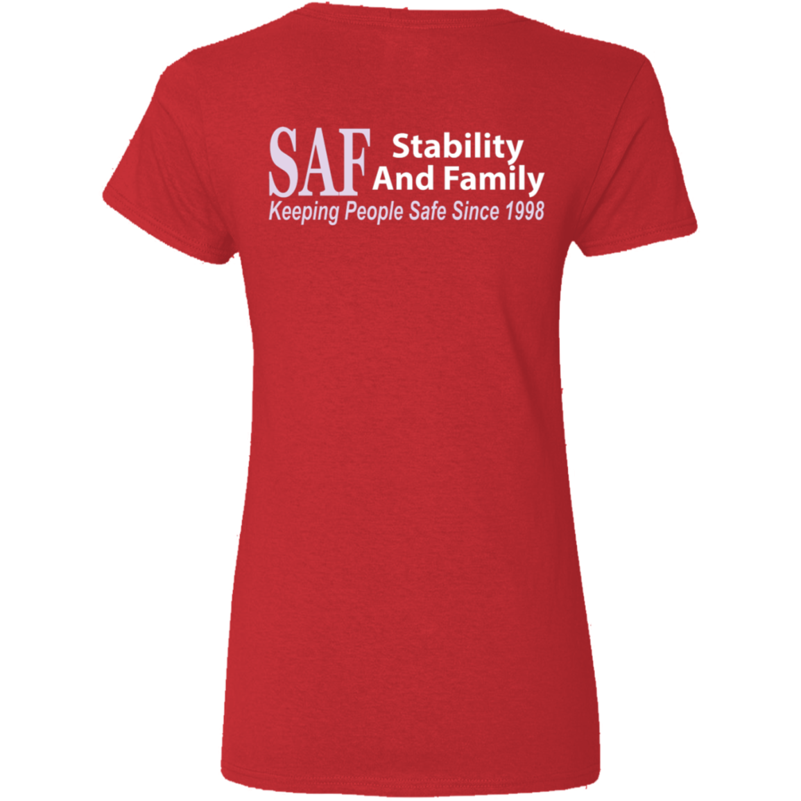 SAF - Ladies' 5.3 oz. V-Neck T-Shirt