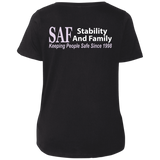 SAF - Ladies' Curvy V-Neck T-Shirt