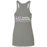 SAF - Ladies' Triblend Racerback Tank