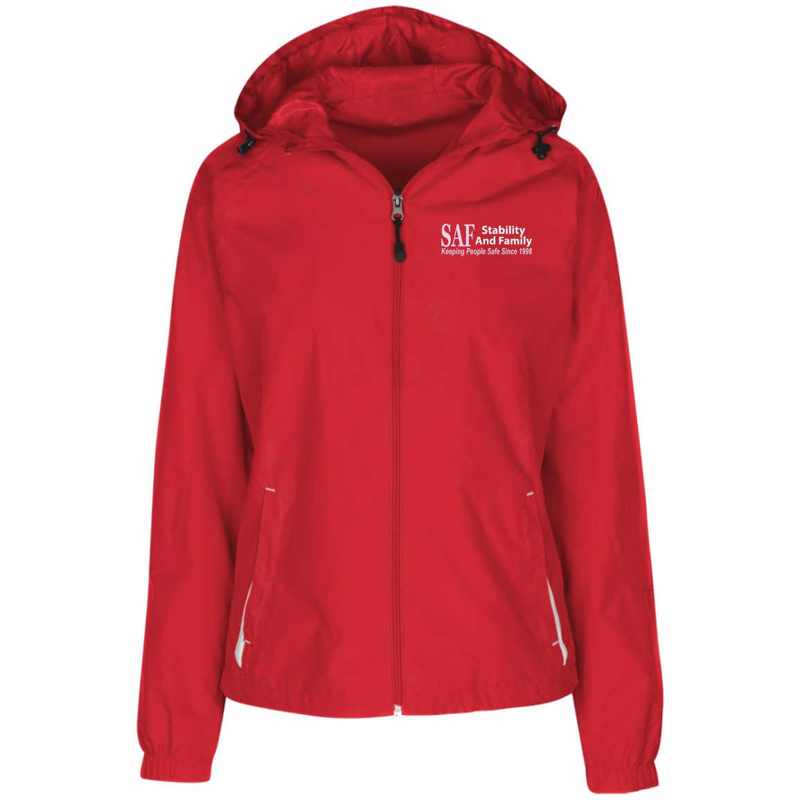 SAF - Ladies' Jersey-Lined Hooded Windbreaker