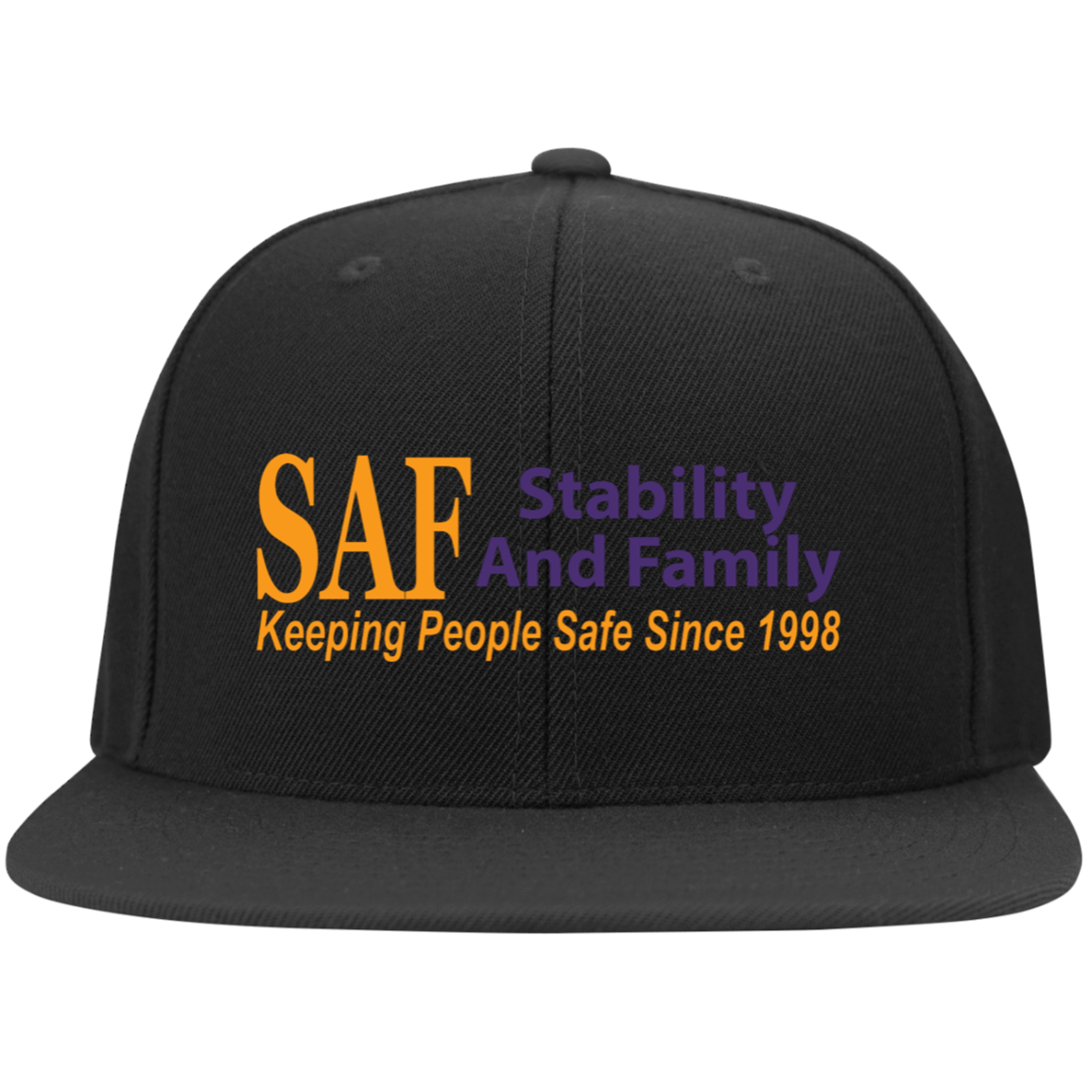 SAF - Flat Bill Twill Flexfit Cap