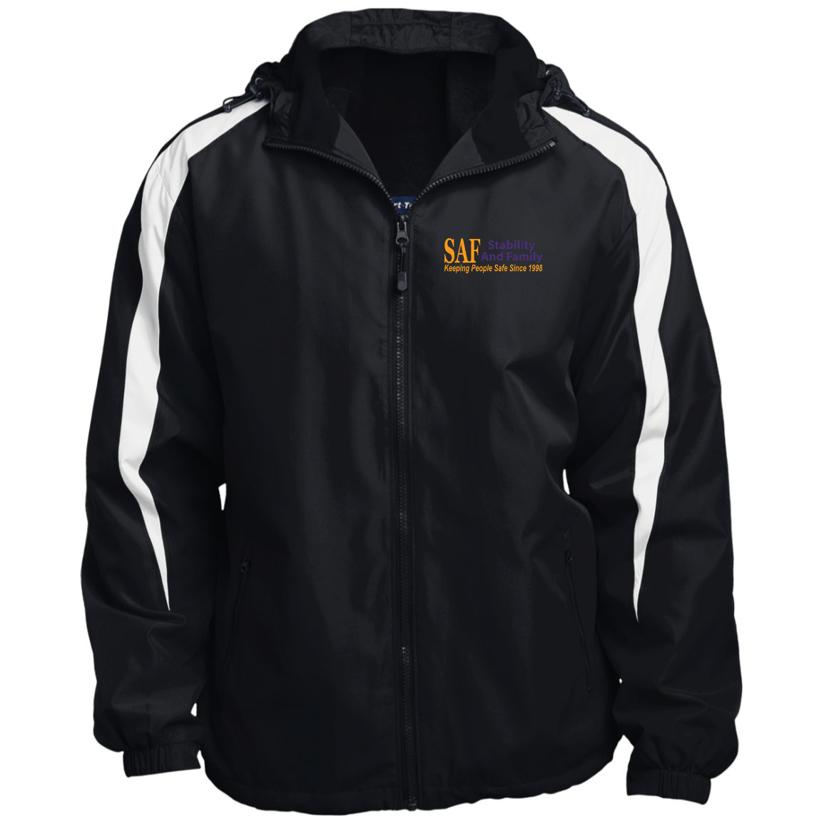 SAF - Fleece Lined Colorblocked Hooded Jacket