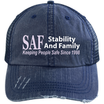 SAF - Distressed Unstructured Trucker Cap