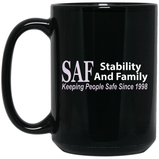 SAF - 15 oz. Black Mug