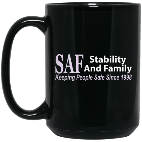 SAF - 15 oz. Black Mug