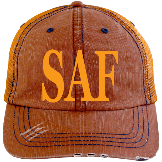 SAF - Distressed Unstructured Trucker Cap