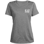 SAF - Ladies' Heather Scoop Neck Performance Tee