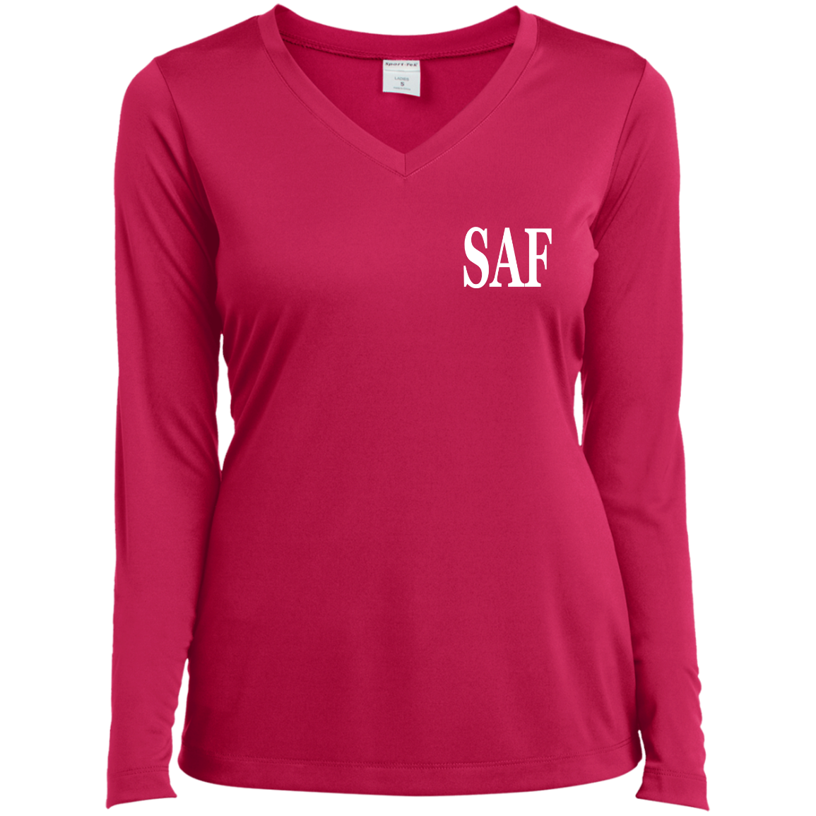 SAF - Ladies’ Long Sleeve Performance V-Neck Tee