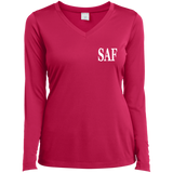 SAF - Ladies’ Long Sleeve Performance V-Neck Tee