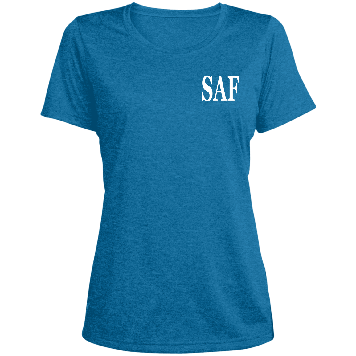 SAF - Ladies' Heather Scoop Neck Performance Tee