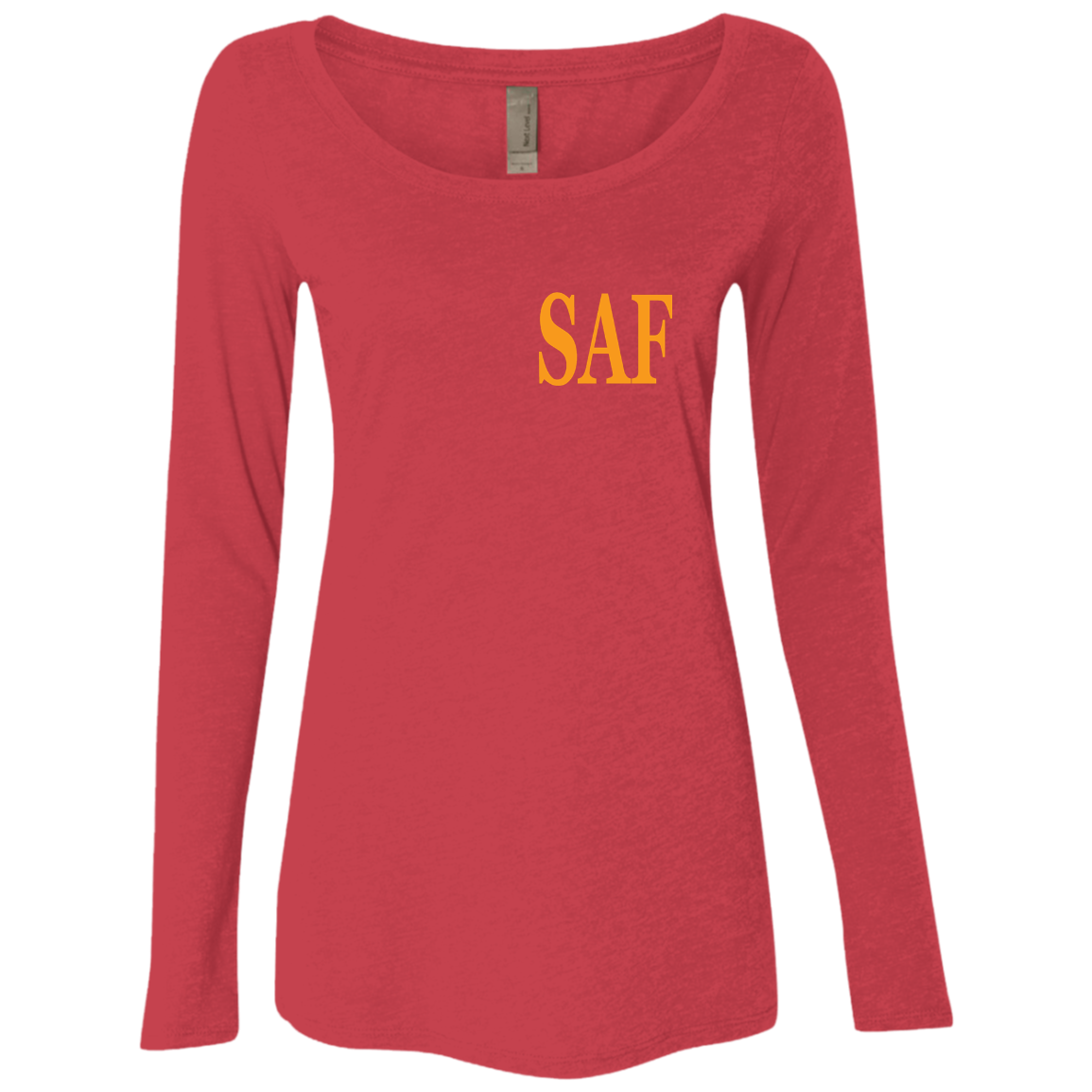 SAF - Ladies' Triblend LS Scoop