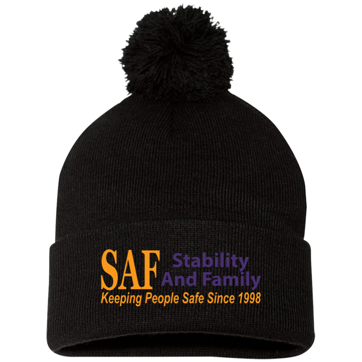 SAF - Pom Pom Knit Cap