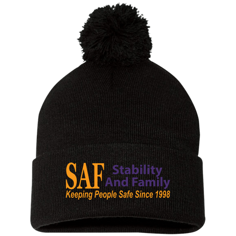 SAF - Pom Pom Knit Cap