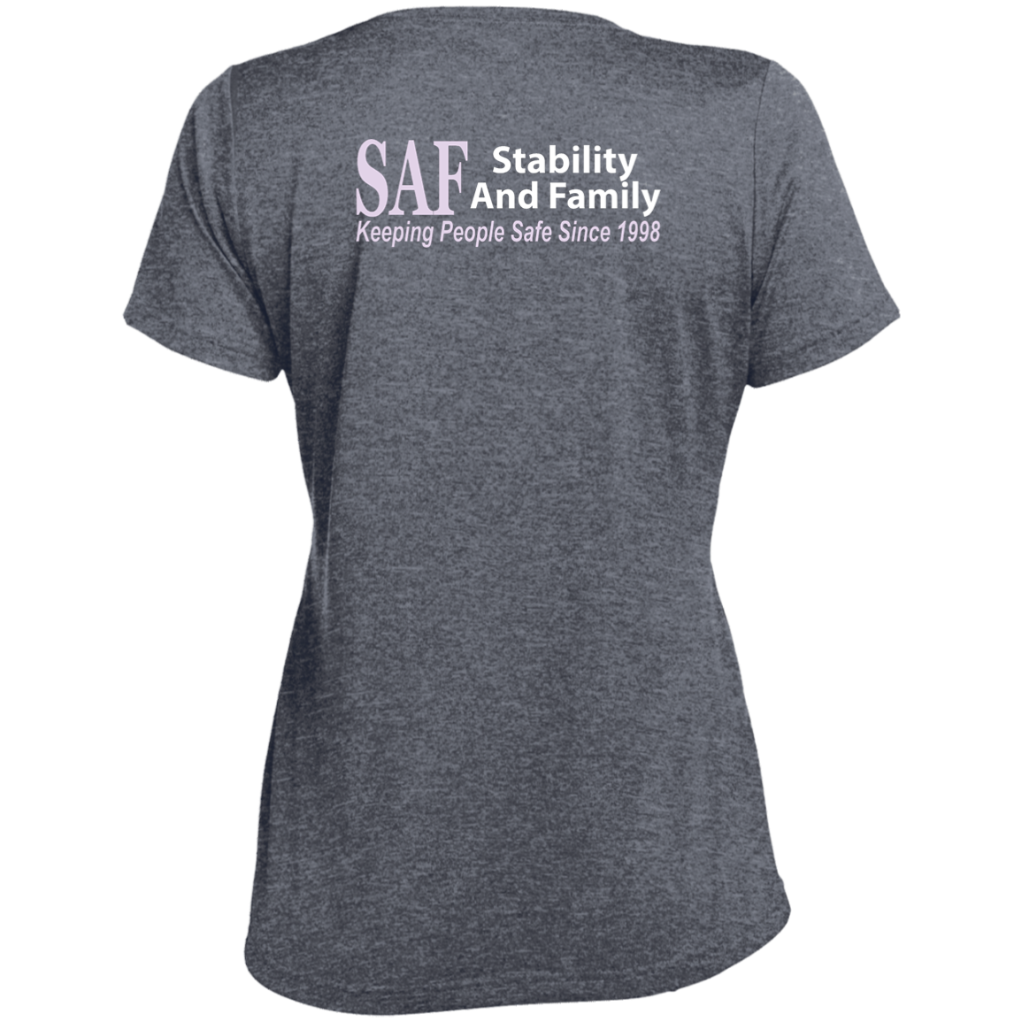 SAF - Ladies' Heather Scoop Neck Performance Tee