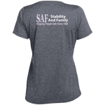 SAF - Ladies' Heather Scoop Neck Performance Tee