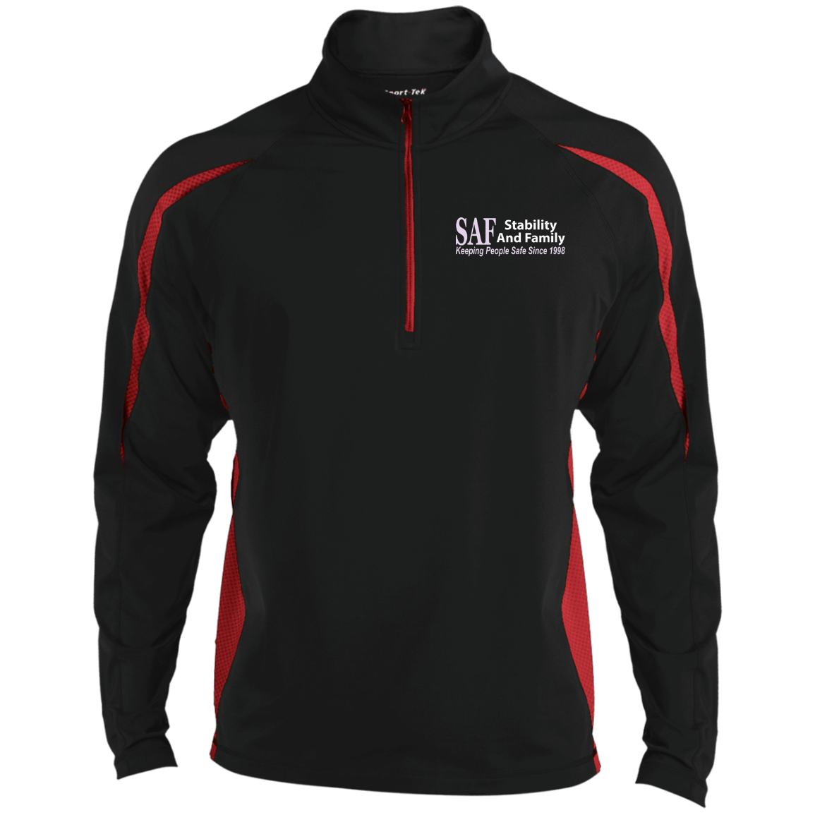 SAF - Men's Sport Wicking Colorblock 1/2 Zip