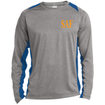 SAF - Long Sleeve Heather Colorblock Performance Tee