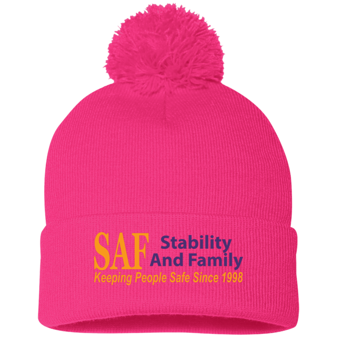 SAF - Pom Pom Knit Cap