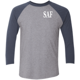 SAF - Tri-Blend 3/4 Sleeve Raglan T-Shirt