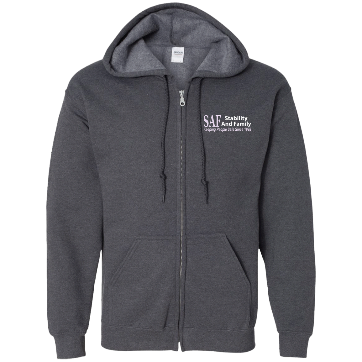 SAF - Zip Up Hooded Sweatshirt
