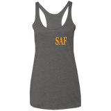 SAF - Ladies' Triblend Racerback Tank