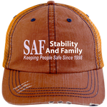 SAF - Distressed Unstructured Trucker Cap