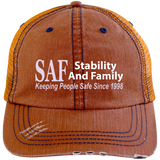 SAF - Distressed Unstructured Trucker Cap
